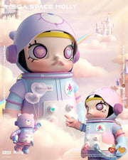 POP MART MEGA Collection 1000% SPACE MOLLY x Care Bears-Care-a-lot Bear