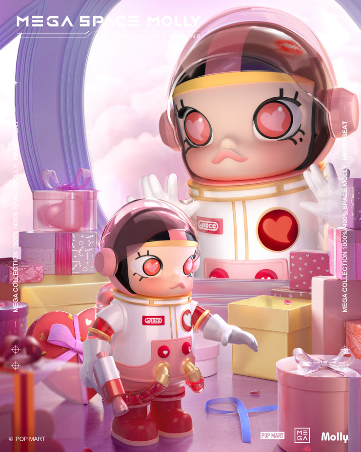POP MART Mega Collection 1000% Space Molly Heartbeat