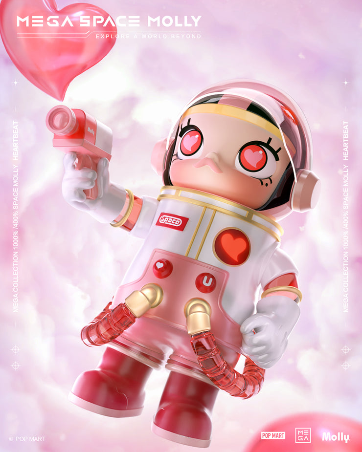 POP MART Mega Collection 1000% Space Molly Heartbeat