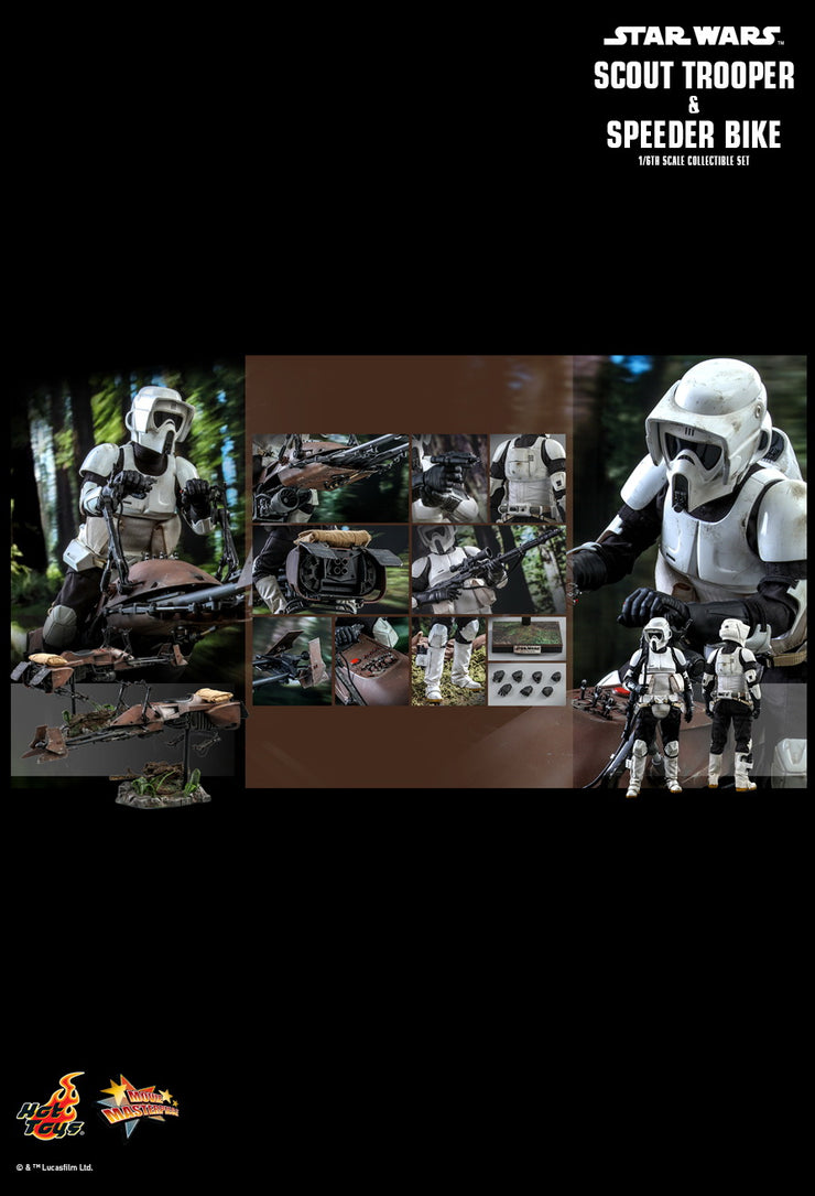 MMS612 - Star Wars: Return of the Jedi™ - 1/6th scale Scout Trooper and Speeder Bike Collectible Set