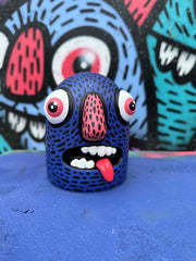 Distort Monsters Monster Head - Blue