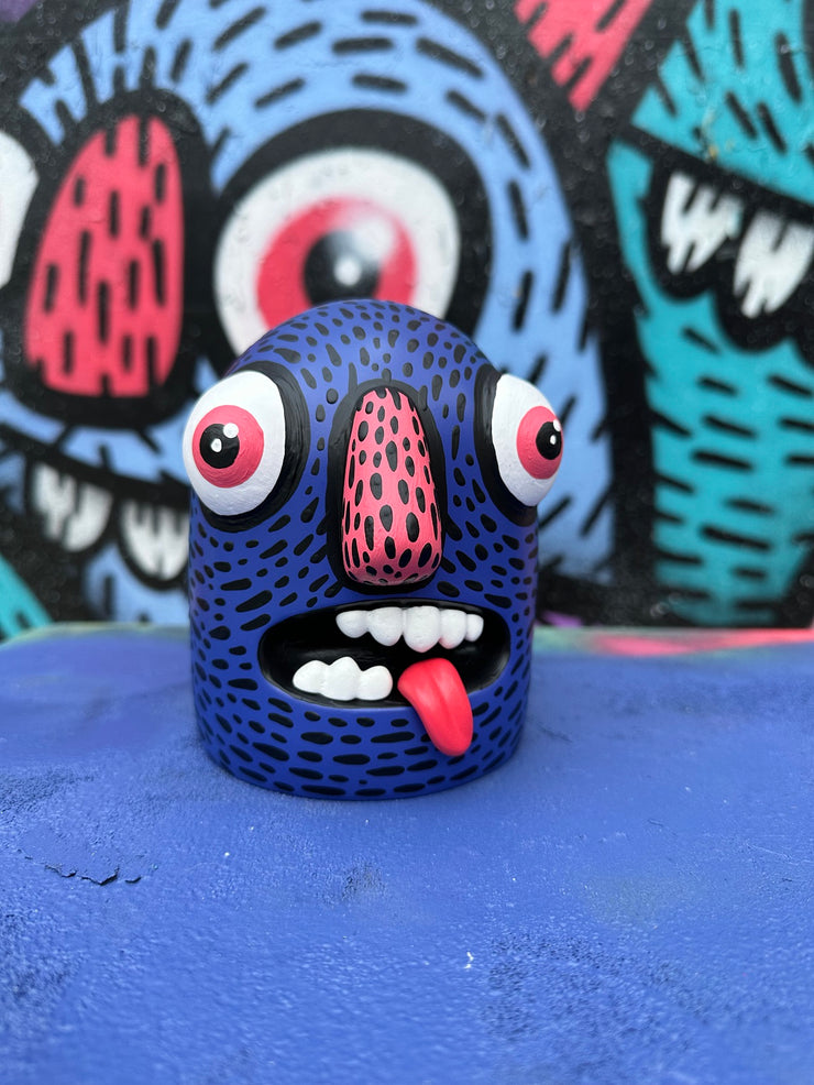 Distort Monsters Monster Head - Blue