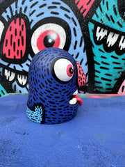 Distort Monsters Monster Head - Blue
