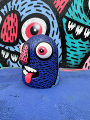 Distort Monsters Monster Head - Blue