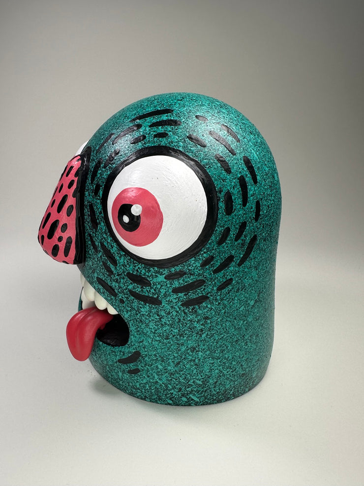 Distort Monsters Monster Head - Green Granite