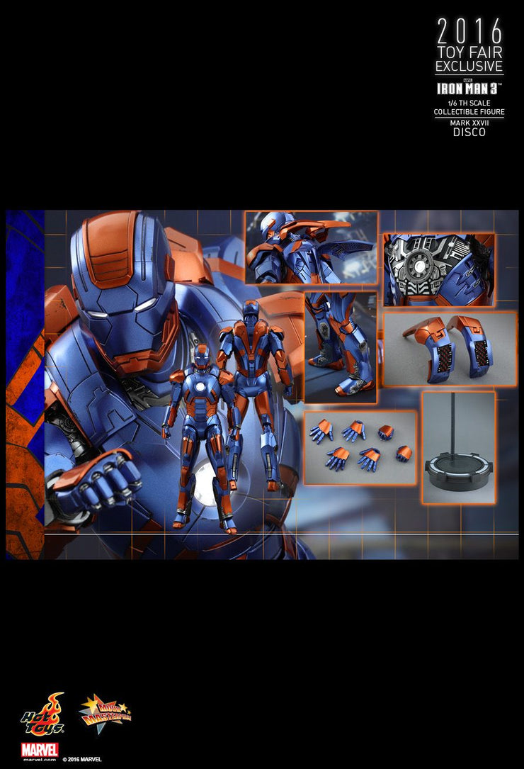 MMS371 - Iron Man 3 Disco (Mark XXVII) 1/6th Scale Collectible Figure - ActionCity