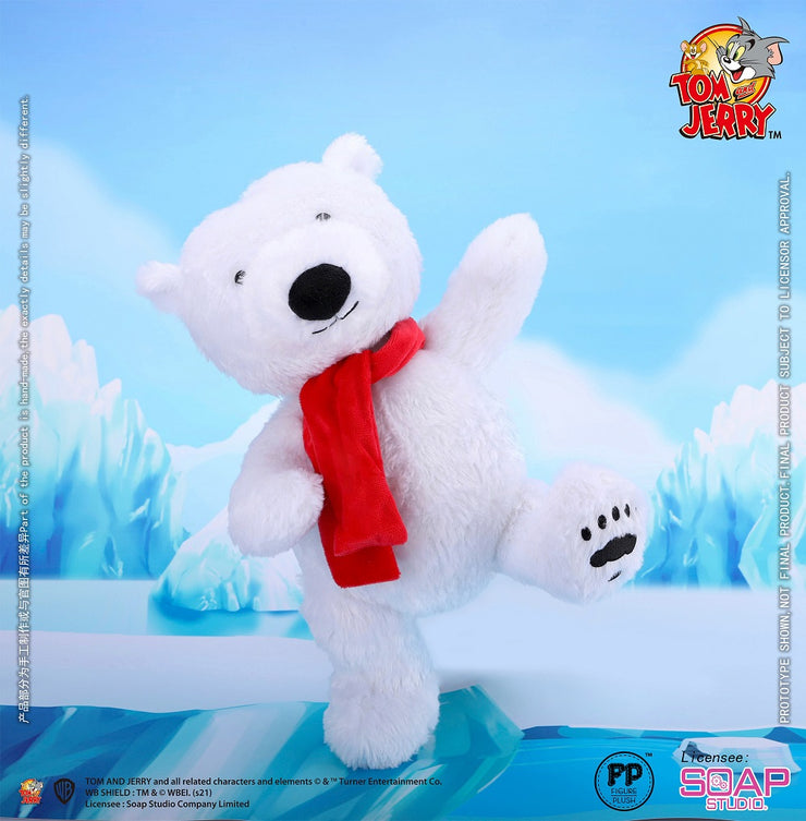 CA177 - Tom and Jerry Plush Polar Bear With Scarf