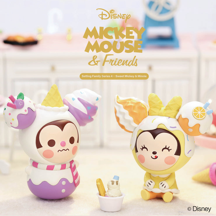 ActionCity Live: POP MART Disney Sitting Series 4 Sweet Mickey - Case of 12 Blind Boxes - ActionCity