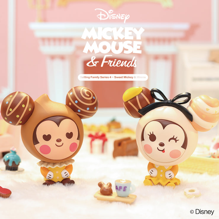 ActionCity Live: POP MART Disney Sitting Series 4 Sweet Mickey - Case of 12 Blind Boxes - ActionCity