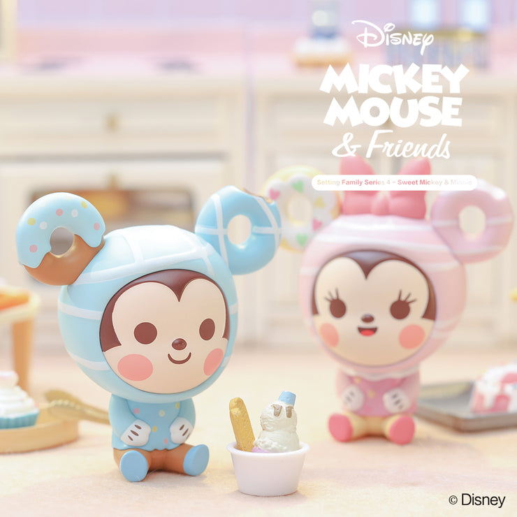 ActionCity Live: POP MART Disney Sitting Series 4 Sweet Mickey - Case of 12 Blind Boxes - ActionCity