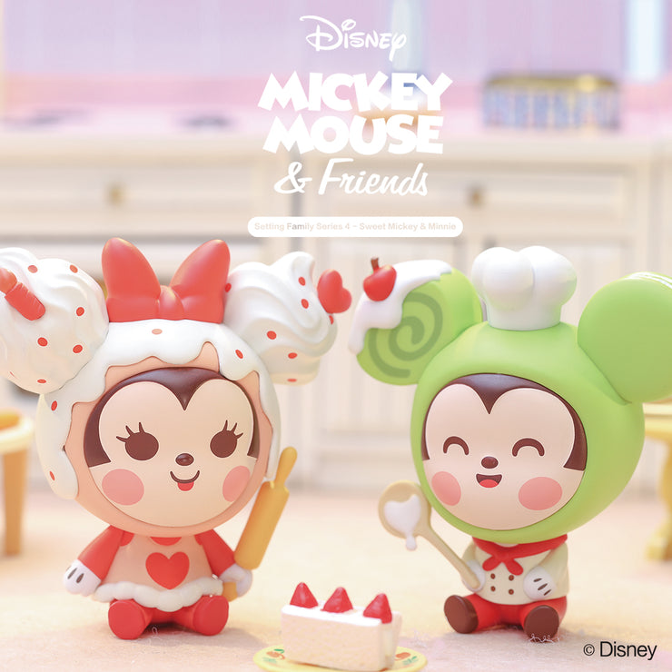 ActionCity Live: POP MART Disney Sitting Series 4 Sweet Mickey - Case of 12 Blind Boxes - ActionCity