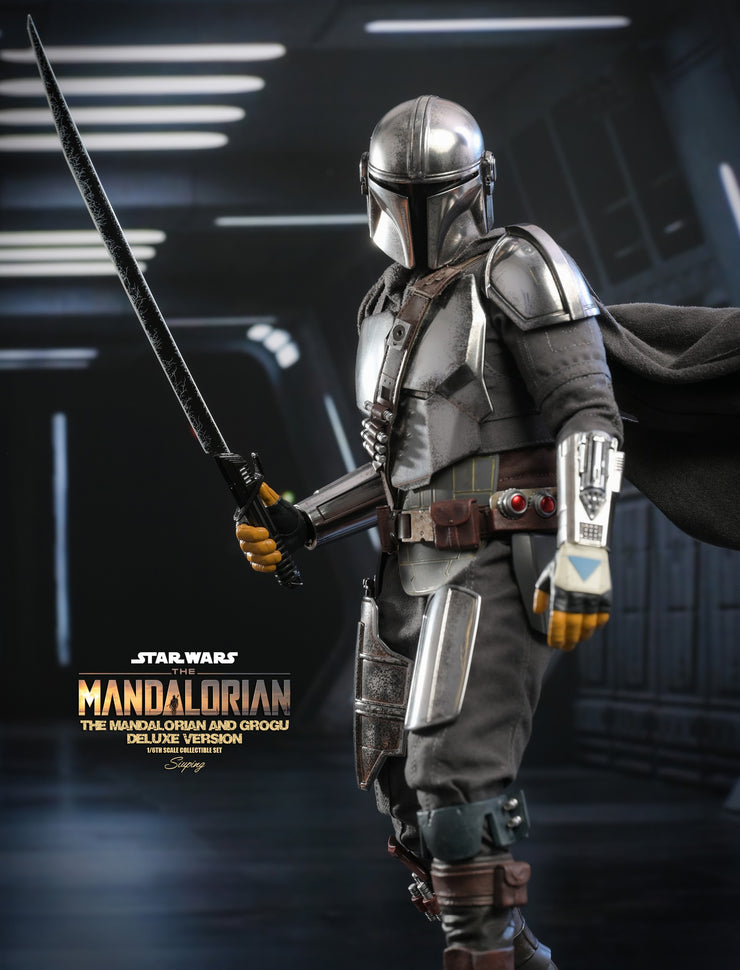 TMS052 The Mandalorian: 1/6th scale The Mandalorian and Grogu Collectible Set (Deluxe Version)