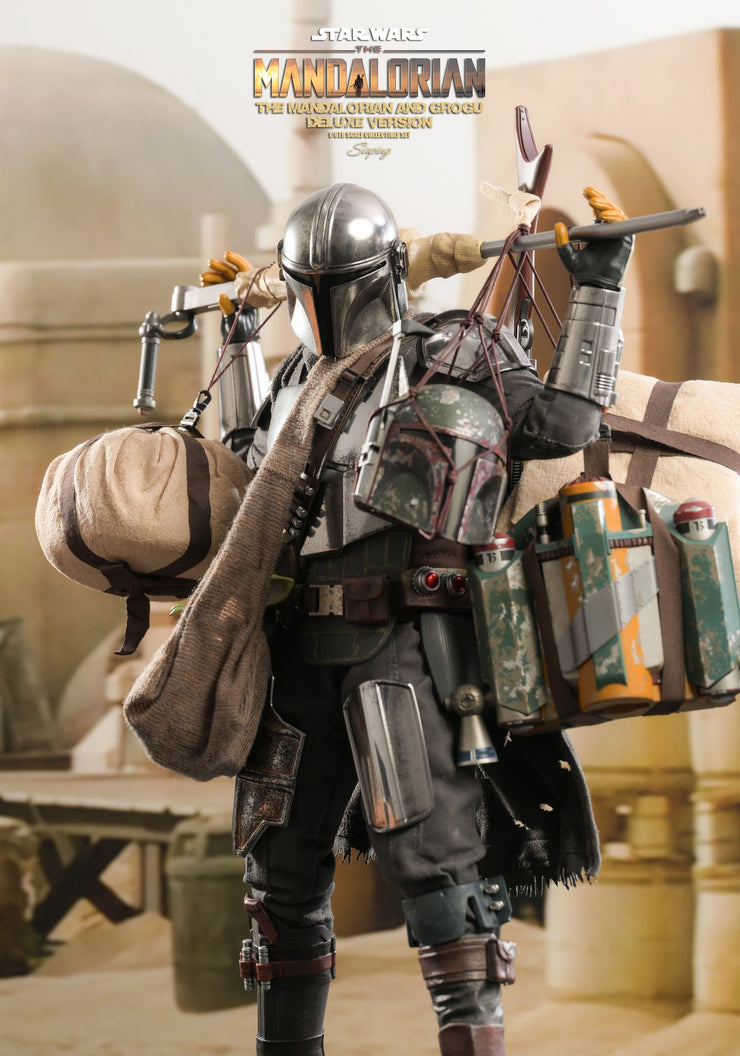 TMS052 The Mandalorian: 1/6th scale The Mandalorian and Grogu Collectible Set (Deluxe Version)