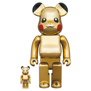 BE@RBRICK Pikachu Gold Chrome Ver. 100% & 400%