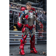 MMS600 Iron Man 2 1/6th scale Tony Stark (Mark V Suit up Version) Collectible Figure (Deluxe Version)