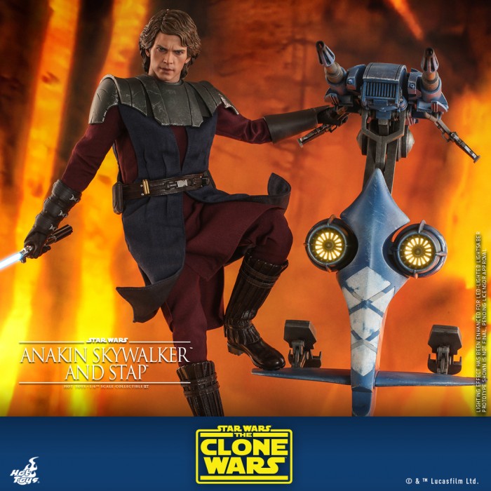 TMS020 – Star Wars: The Clone Wars - 1/6th scale Anakin Skywalker and STAP Collectible Set