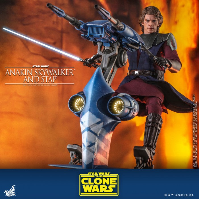 Hot toys TMS020B Star Wars THe Clone Wars Anakin Skywalker with the ST –  Pop Collectibles