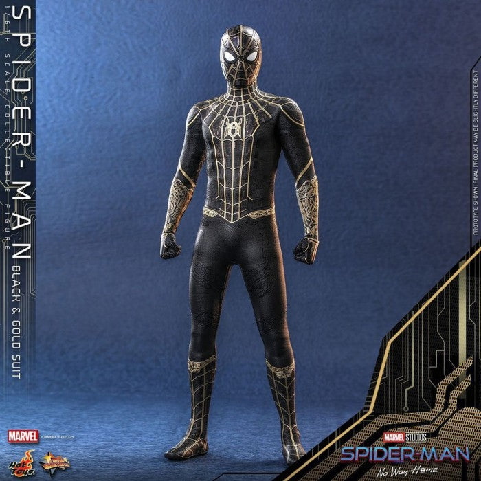 MMS604 - Spider-Man: No Way Home - 1/6th scale Spider-Man (Black & Gold Suit) Collectible Figure