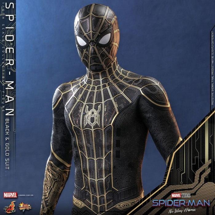 MMS604 - Spider-Man: No Way Home - 1/6th scale Spider-Man (Black & Gold Suit) Collectible Figure