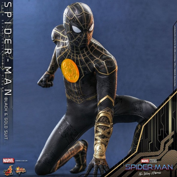 MMS604 - Spider-Man: No Way Home - 1/6th scale Spider-Man (Black & Gold Suit) Collectible Figure