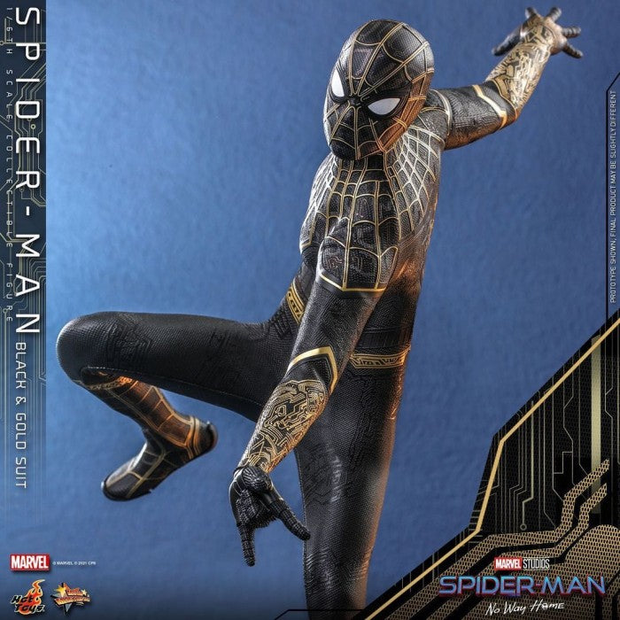 MMS604 - Spider-Man: No Way Home - 1/6th scale Spider-Man (Black & Gold Suit) Collectible Figure