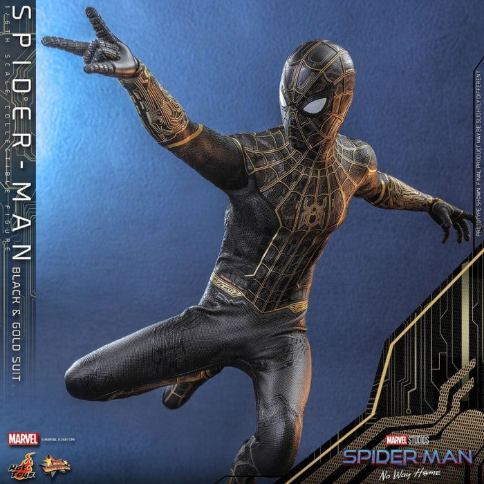 MMS604 - Spider-Man: No Way Home - 1/6th scale Spider-Man (Black & Gold Suit) Collectible Figure