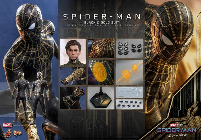 MMS604 - Spider-Man: No Way Home - 1/6th scale Spider-Man (Black & Gold Suit) Collectible Figure