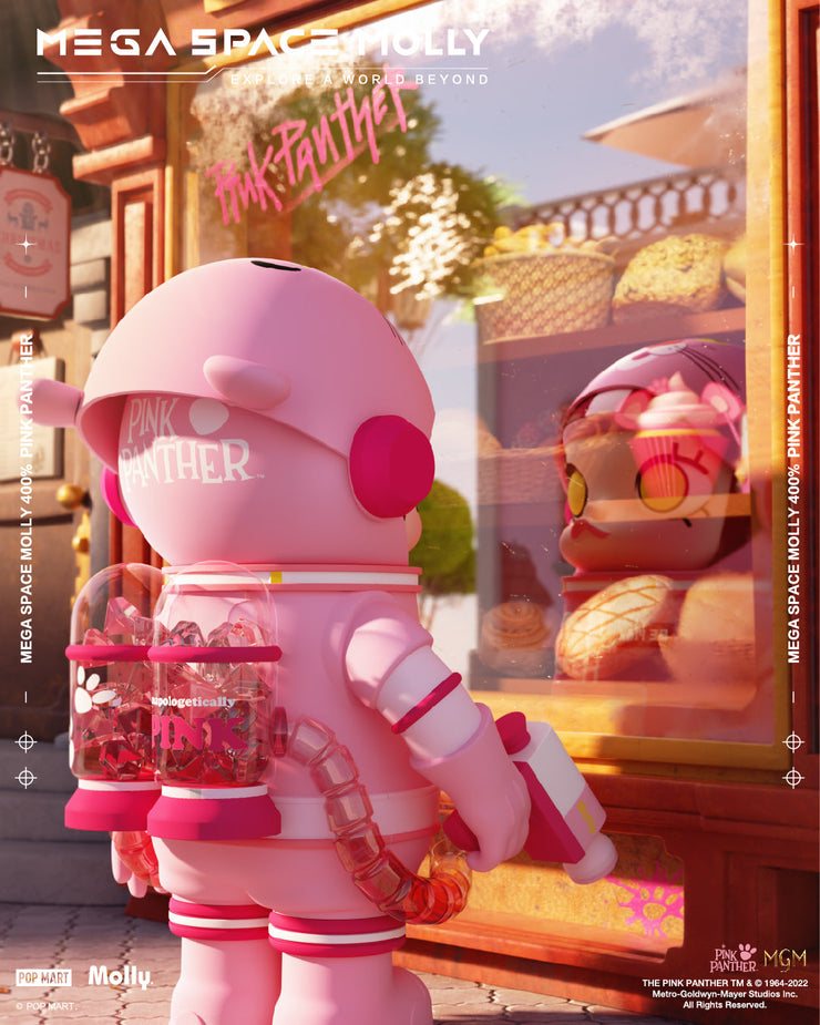 POP MART MEGA SPACE MOLLY 400% Pink Panther