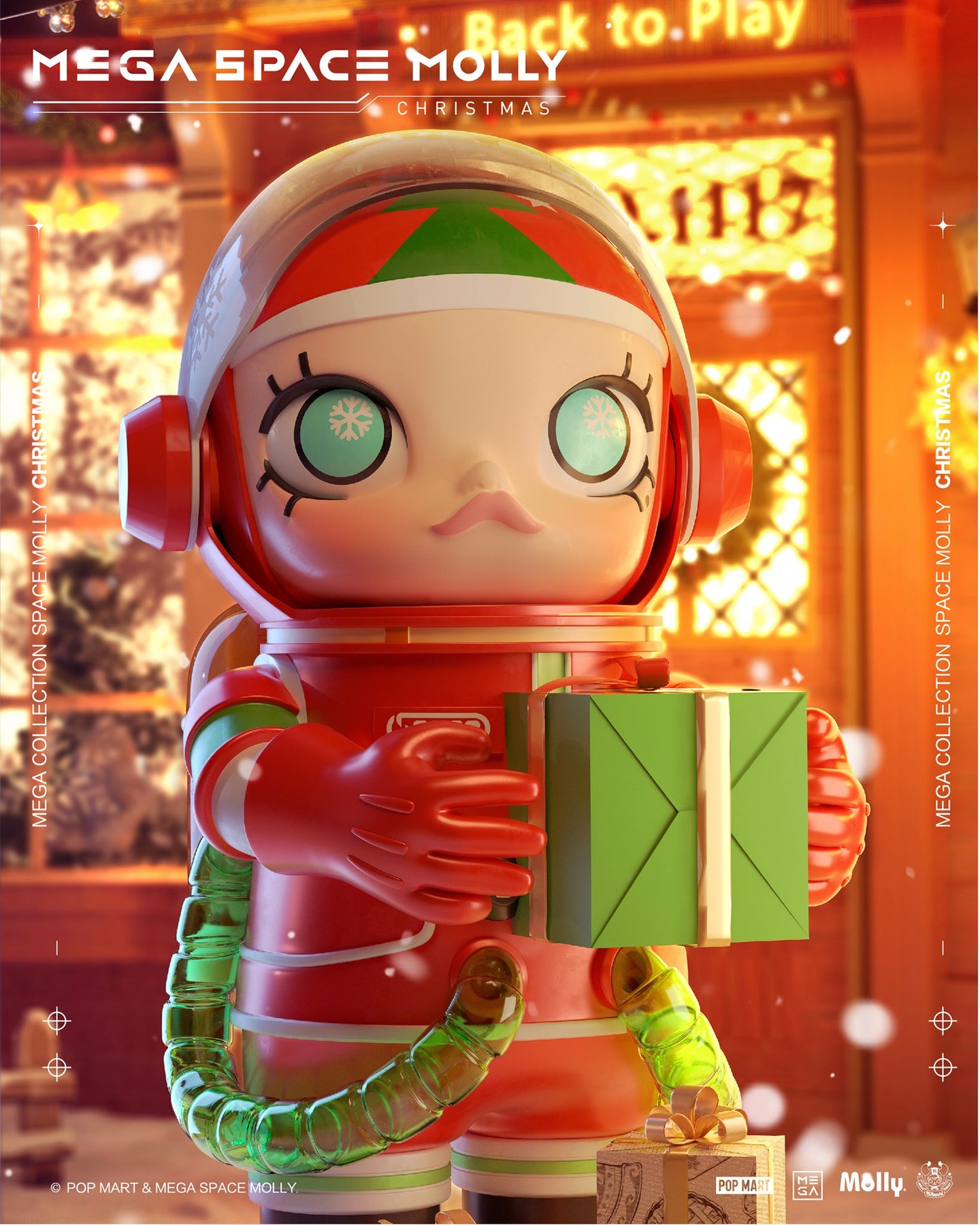 POP MART MEGA Space Molly: Christmas 1000% – ActionCity