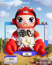 POP MART Mega Reserve Series 1000% Space Molly x Philip Colbert