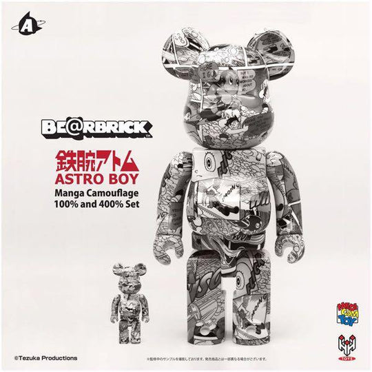BE@RBRICK ASTRO BOY MangaCamouflage 100% & 400%