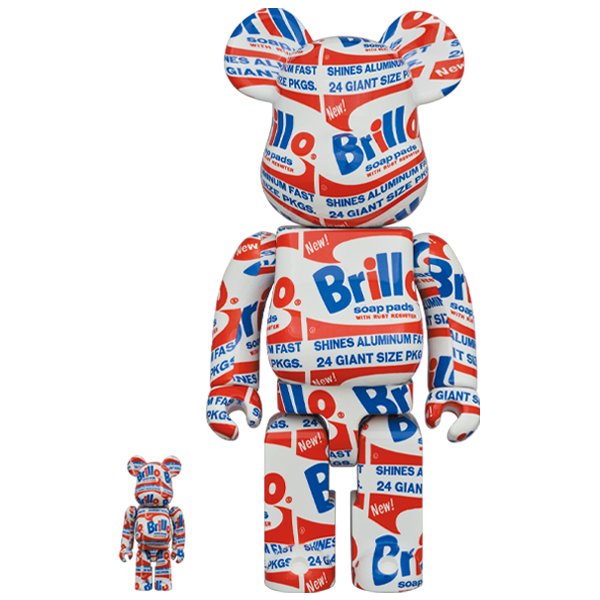 BE@RBRICK Andy Warhol "Brillo" 100% & 400%