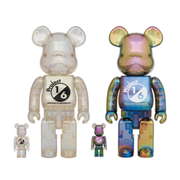 BE@RBRICK Project 1/6 Clear Chrome & Black Clear Chrome 100% & 400%